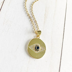 Sapphire Eye Necklace