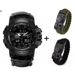 Waterproof LED Military Sports Watch