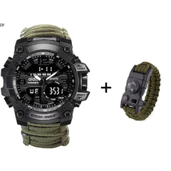 Waterproof LED Military Sports Watch