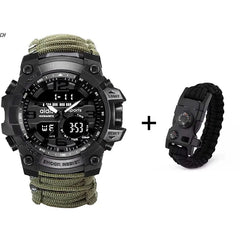 Waterproof LED Military Sports Watch